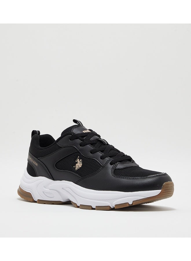 U.S. Polo Assn. أحذية رياضية نسائية من U.S. Polo Assn. SORLEY GLB 6FX بنعل سميك - أسود - Image 1